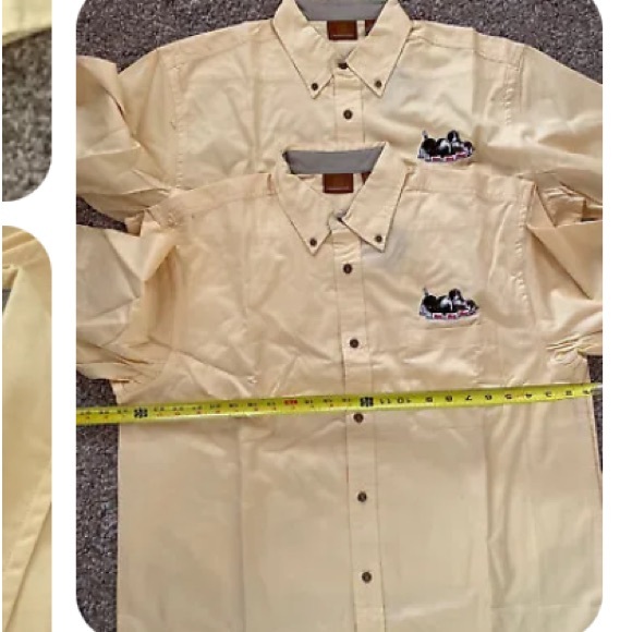 Chemise Boutonnée Harriton Cigarfest 2015 - Homme 3XL Jaune - Occasion